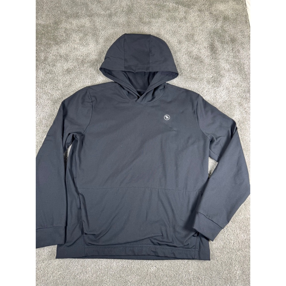 Abercrombie Kids YPB Black Active Hoodie Sweatshirt Boy Size 13/14 Moisture Wick